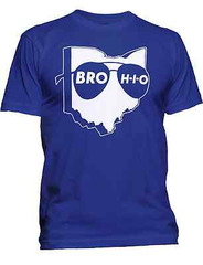 New Men’s Brohio Ohio Sports Fan T-Shirt Cleveland Athletic Workout Baseball Tee