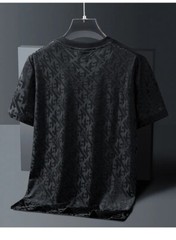 New Men Fashion Trend Ice Silk Short Sleeve Streetwear Summer T-Shirt 3 Colors