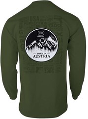 Glock- Born in Austria Green Long-Sleeve Shirt