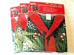 New – Men’s 3D Christmas Ugly Sweater Long Sleeve T-Shirt ( size : L) #1