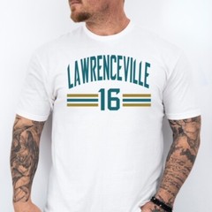 LAWRENCEVILLE | Jacksonville Football themed Soft Ring Spun Cotton T-Shirt