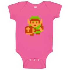 Link The Legend Of Zelda 8 Bit Baby One Piece