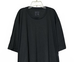 Fresh Clean Threads 4XL Tall Black Crew Neck T Shirt Mens NWOT Soft Stretch