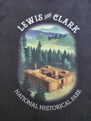Lewis & Clark National Historical Park T-Shirt Medium Black Graphic Tee Gildan M