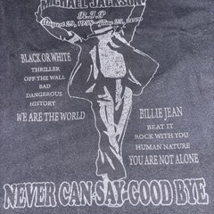 A1 Vintage Michael Jackson Rest In Peace Shirt Black size large Music Mens