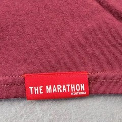 The Marathon Clothing Shirt Crenshaw Burgundy With White Small NWT