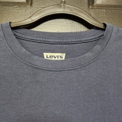 Levi’s Tee Striped Multi Color Block Spellout Medium T-Shirt Cotton Polyester