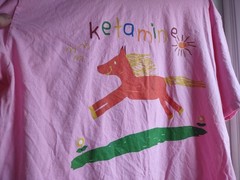 Ketamine Pony Nurse Meme Pink T-Shirt Cotton Adult Unisex L/XL Tee Horse Tiktok