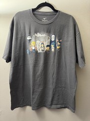 TeeFury Studio Ghibli Bus Stop T-Shirt XL Howl Totoro San No-Face Kiki Anime Tee