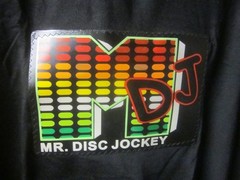 Mr. DJ LED Panel Light Up T Shirt Sound Activated DJ Party Rave Size M