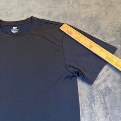 Everlast Everdri Mens Large Navy Blue Performance Athletic T-Shirt Regular Fit