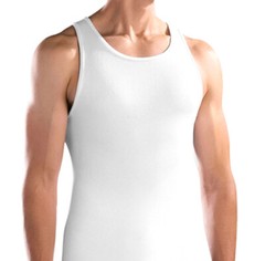 Men’s Lightweight Tank Top Undershirt White Ribbed Stretch A Shirt – 12 Pack