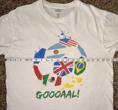 Brisco Brands “GOOOAAL!” Soccer Shirt Futbol LG 21” X 26”