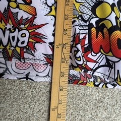 Comics Button Up Stretch Shirt Men’s Large “Colorful Bang Whack Boom Wow Pow”