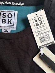 SOBK Straight Outta Brooklyn T Shirt Mens XL Flex Stretch Casual Work NWT