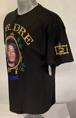 Dr Dre The Chronic NWT Large L Black T-Shirt Tee Death Row Records Short Sleeve