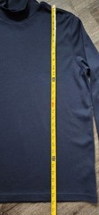 Men’s Lands End Mock Turtleneck Long Sleeve Shirt Navy Blue XL 46-48
