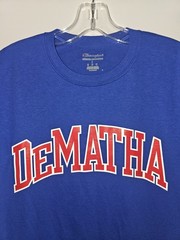 Champion Dematha Catholic High School Small Mens Blue Graphic Logo Tee