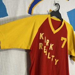 Vintage 70s Russell Athletic Tshirt Jersey Two Tone XL Durene Mesh Grunge Retro