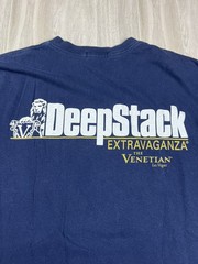 The Venetian Shirt Mens L Blue Las Vegas Casino Resort Logo Tee Made USA Cotton
