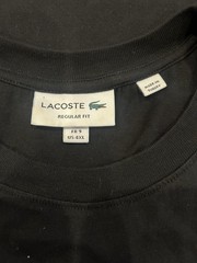 Lacoste T Shirt 4XL XXXXL Regular Fit Black Multi Crocodile Graphic Tee Womens