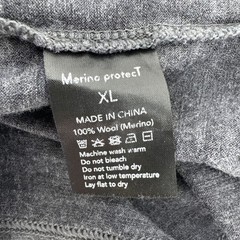 Merino Protect Shirt Mens Med Gray Lightweight Wool Crewneck Tee T-Shirt -Read
