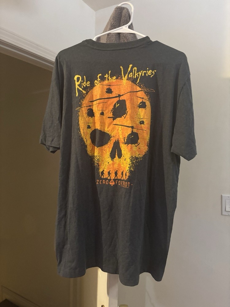 Zero Foxtrot T Shirt Sz XL Men’s Cry of The Valkyries Apocalypse Now