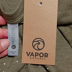 NWT Vapor Apparel Military Green Desert Night Tri Blend Crew T-shirt Men Sz Sm