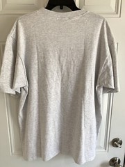 Anvil Henley TShirt Men’s L 40th Street Rod Nationals Car Show Gray Short Sleeve
