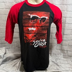 Lost Boys Men’s Raglan T-Shirt Medium Santa Carla Murder Capitol Vampires Loot