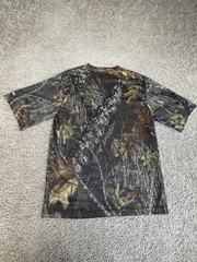 Mossy Oak FieldStaff Shirt Mens M Green Camouflage Tee Top Tagless Polyester