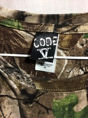 Code V Camo Large (Fish/Boat) Medium Cotton T Shirt T19