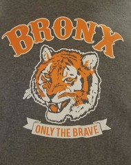New Bronx Tigers Only The Brave Adult Minor League Hockey T-Shirt