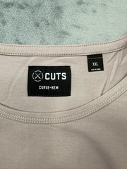 Cuts Clothing Short Sleeve Crew Curve-Hem T-Shirt Mens XXL 2XL Concrete Pyca Pro