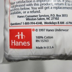 Vintage 1997 Hanes Big Men’s Briefs Underwear White 3 Pack Cotton 3X 50-52