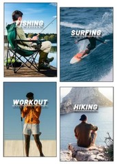 Mens Long Sleeve UPF50+ Shirts Sun Protection Athletic Shirt Quick Dry Workout T