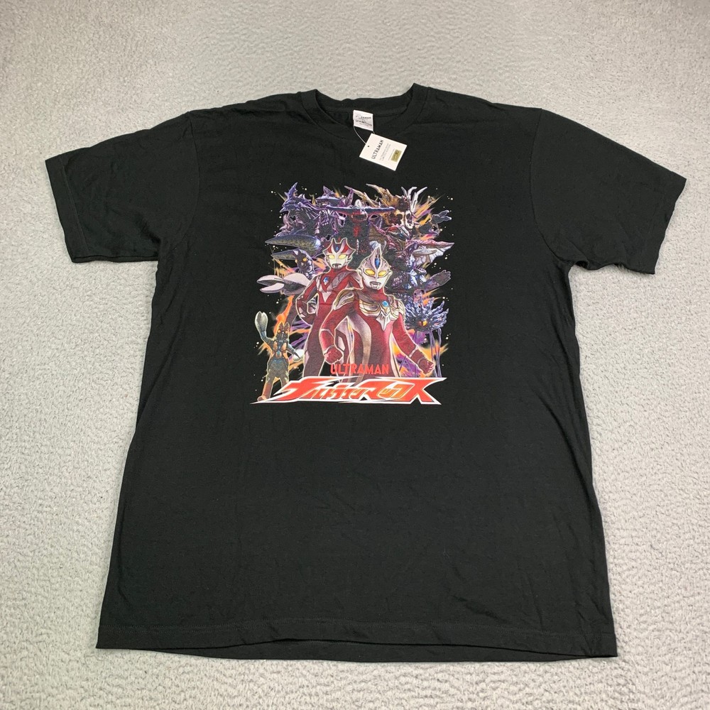 Ultraman Shirt Mens XL Tsuburaya Prod. Graphic Print Limited Edition Black *NEW