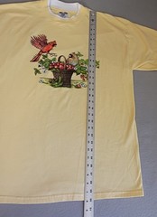 VINTAGE Cardinal Birds & Strawberries T Shirt Size XL, Cottagecore, Grandmacore