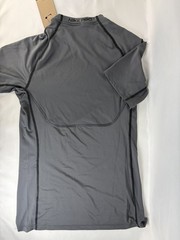 Nike Pro Dri-Fit Slim Fit Shirt Mens Small Gray Short Sleeve Stretch DD1982-068