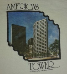 Vintage 80s Americas Tower Dallas High Rise Single Stitch TShirt Size S