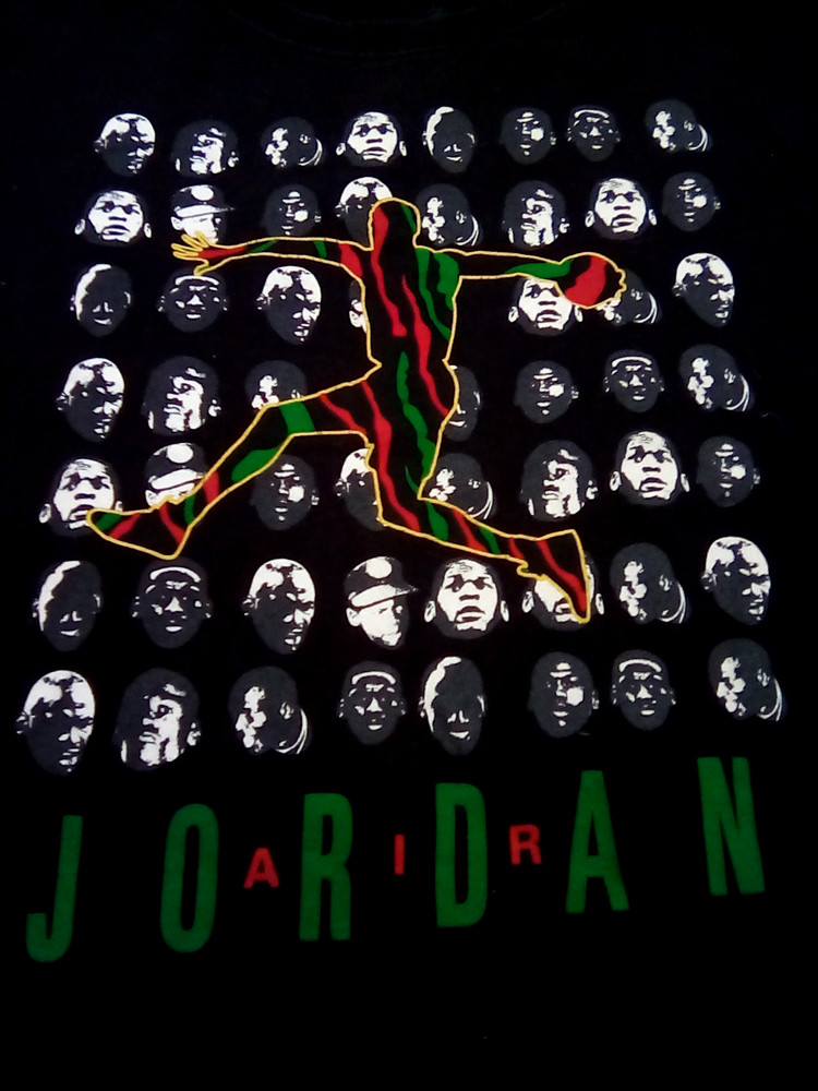 Air Jordan X A Tribe Called Quest T-shirt Men’s XXL Black Logo Rap Hip Hop MJ