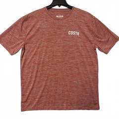 Costa Del Mar Performance Tech Shirt Men’s XXL Coral/Gray Heather Short Sleeve T