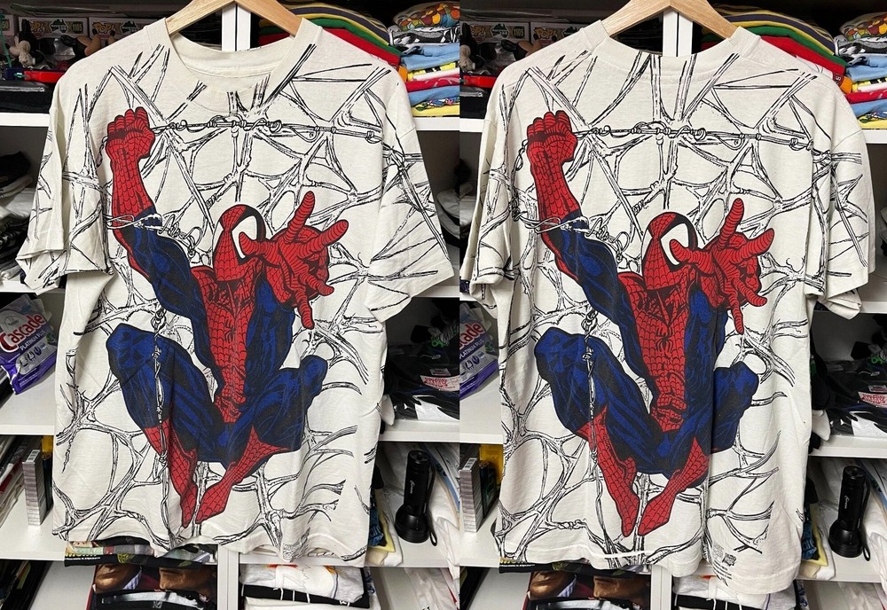 90s Spiderman Marvel All Over Print 1994 Venom X Mens T-Shirt 3D Reprint