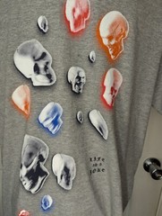 Elevenparis Shirt Mens XL Gray Skull Head Graphic Life is a Joke Grunge NWOT B07