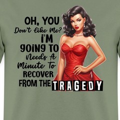 Dark Glamour Femme Fatale Tragedy Look Men’s T-Shirt