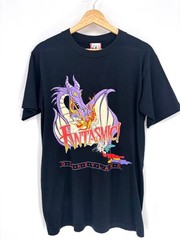 Vintage Disney Mickey Sorcerer Fantasmic Dragon Tee, Size Large, Single Stitch,