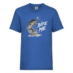 Fishing Bite Me Fish Trout Humour Novelty T Shirt Various Colours And Sizes