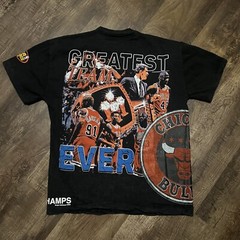 Sergio Calabasas Bulls Micheal Jordon NBA Champions Tee Men’s Medium Oversized
