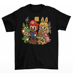 Mario Yoshi Peach T-Shirt Unisex Adult Funny Sizes Labubu Ugly Video Games New