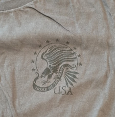 Pacific Home Of The Brave Eagle Graphic T-Shirt Men’s Size Medium Gray